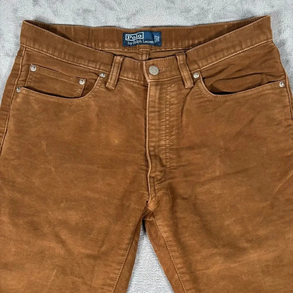 Polo Ralph Lauren Authentic Dungarees Brown 5 Pocket Twill Pants Men’s 32x30